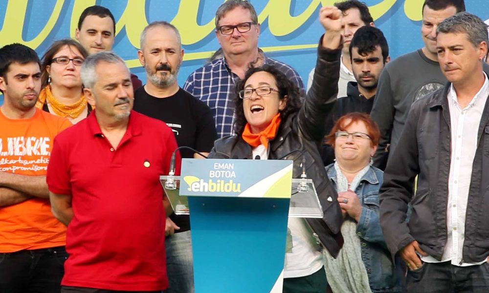 basauri eh bildu 2015 elecciones natalia gardeazabal mitin