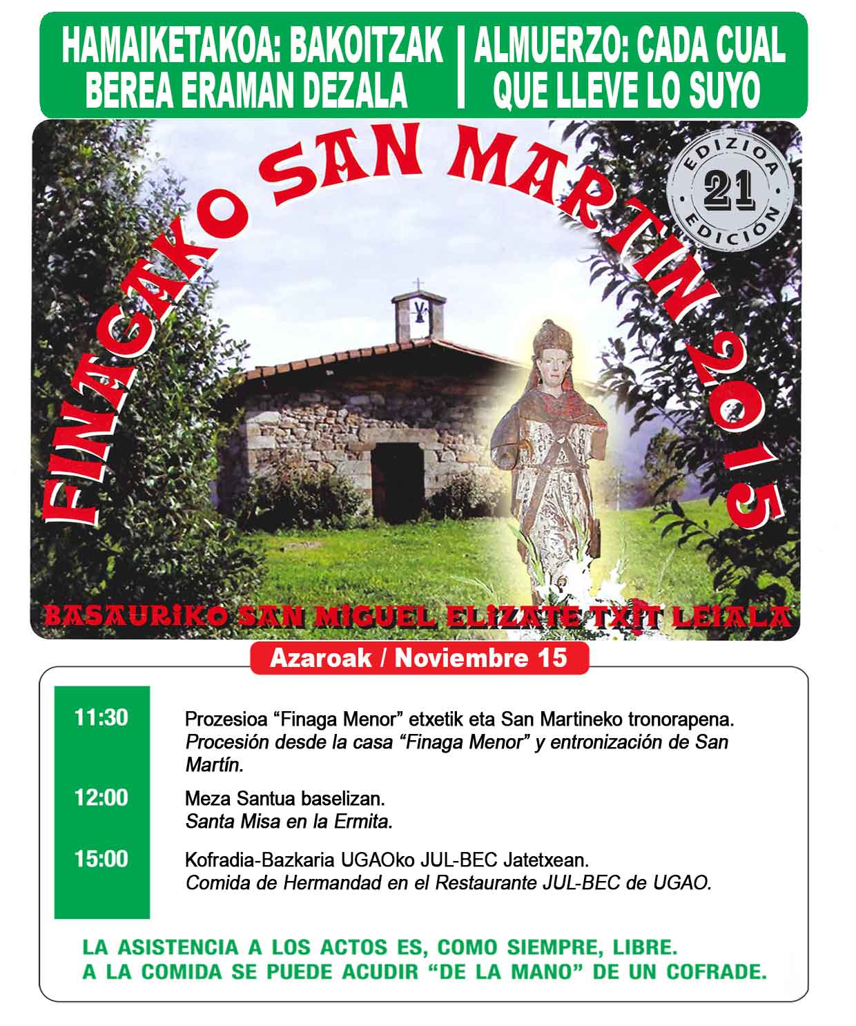 basauri finaga 2015 cartel noviembre