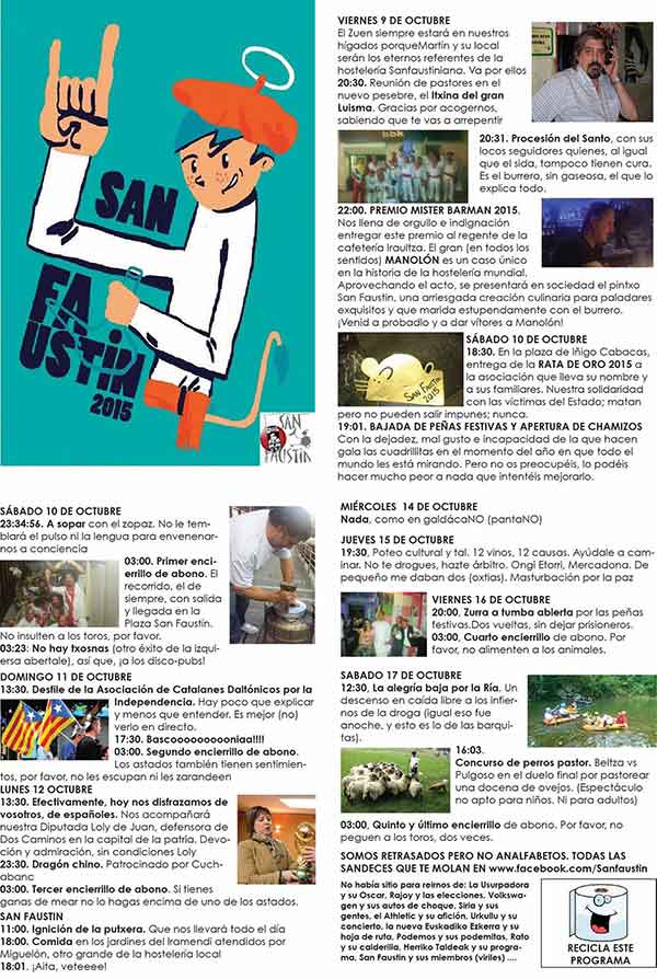 basauri san fausto 2015 san faustin programa