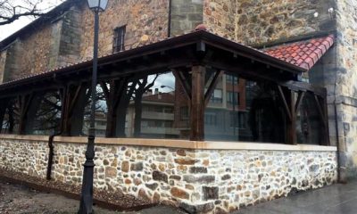 basauri san miguel 2016 iglesia portico