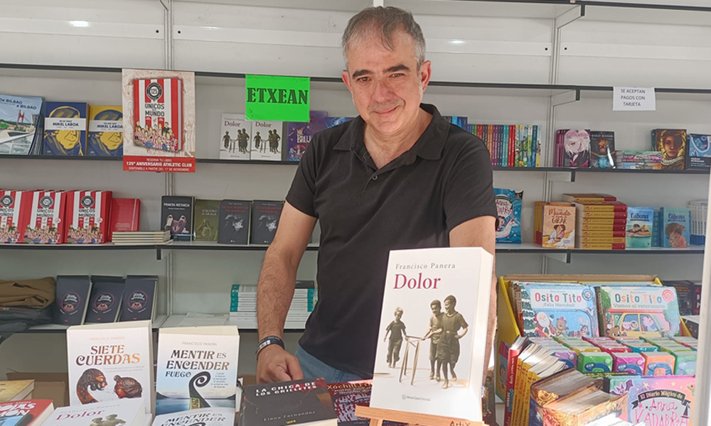 Francisco Panera en la Feria del Libro de Bilbao en 2023 / Cedida